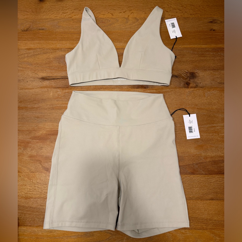 Weworewhat Beige Two-Piece Set